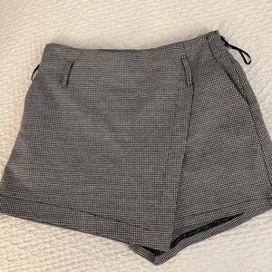 Black and white checkered skort